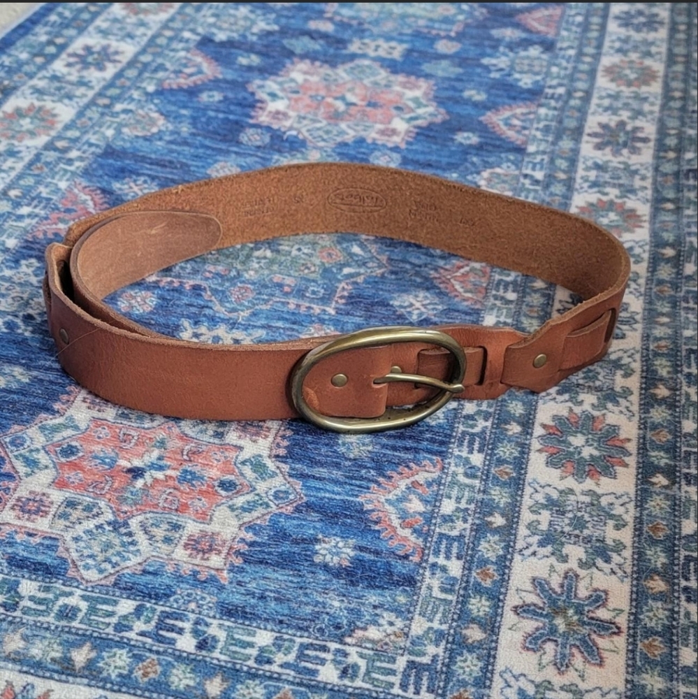 Leather belt